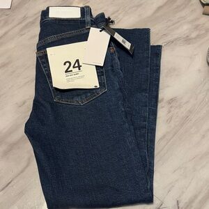 Re/Done Men's Dark Blue Skinny Jeans